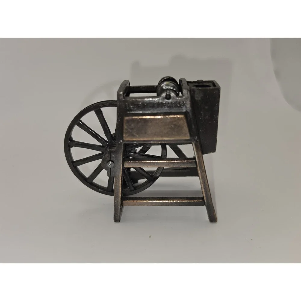 Vintage Hong Kong Die Cast metal Pencil Sharpener Spinning Wheel